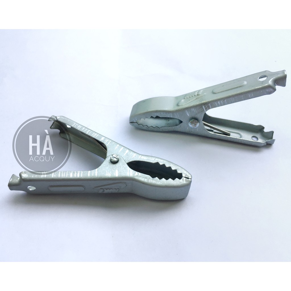 10 cặp Kẹp bình Acquy Xám Nhỏ 30A – 6.5Cm
