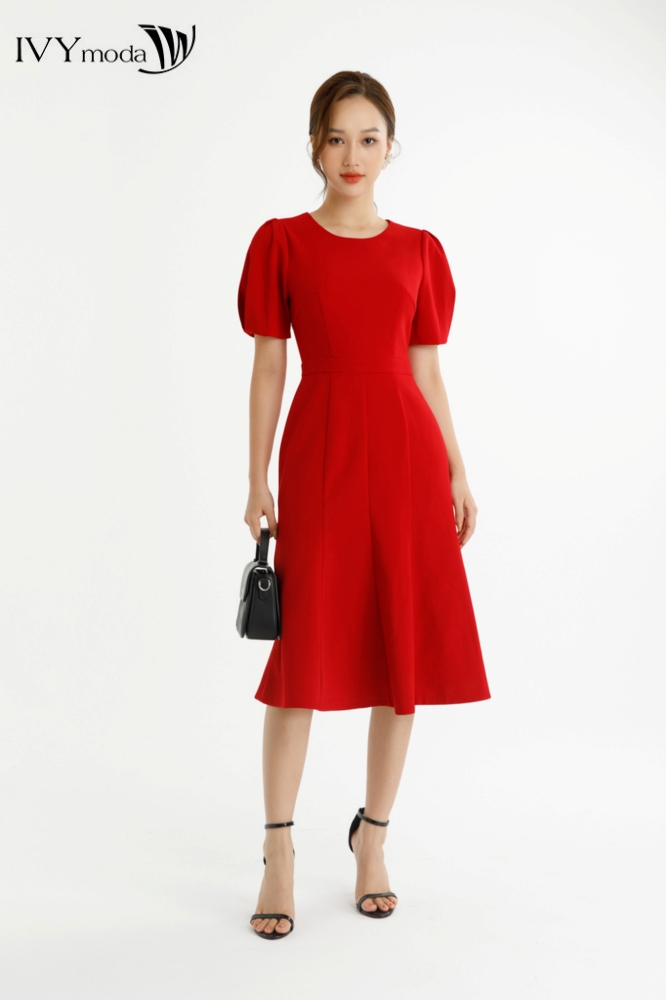 Đầm đuôi cá lưng cách điệu IVY moda MS 48M7694