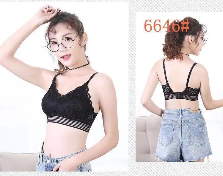 Áo Lót Nữ Bra Ren Hoa Cài Sau Móc Mã 6646 – Êm Ái, Nữ Tính, Tôn Dáng