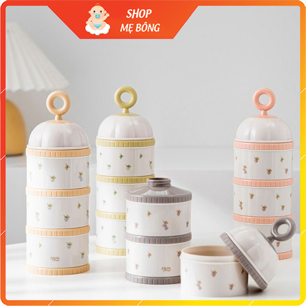 Hộp Chia Sữa 3 Ngăn Phong Cách Hàn Quốc