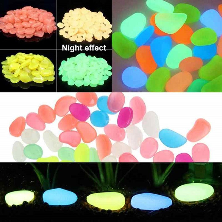 ĐÁ CUỘI MỚI PHÁT SÁNG, 100 VIÊN ĐÁ CUỘI TRANG TRÍ