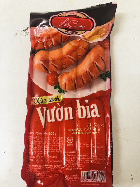 Xúc xích VB Lacusina gói 500g
