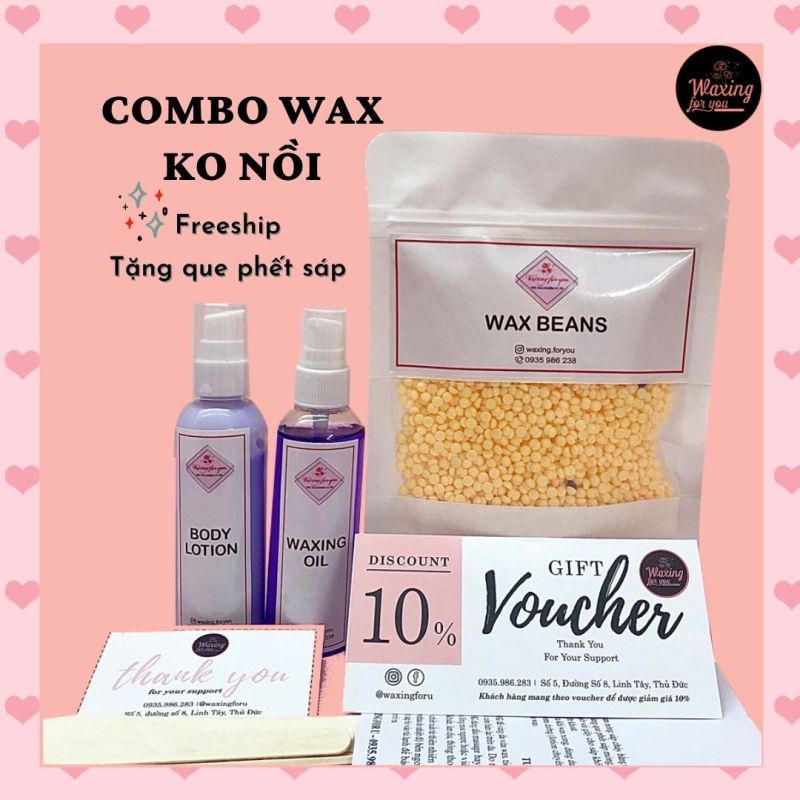 Combo waxing❤Freeship❤không kèm nồi đun sáp