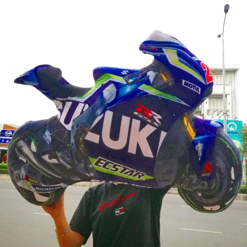GẤU BÔNG HÌNH CHIẾC XE MÁY DUCATI CHO BÉ TRAI SIZE LỚN
