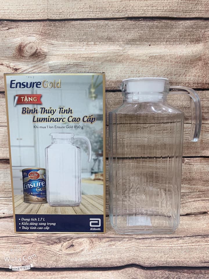BÌNH THỦY TINH CAO CẤP LUMINARC 1.7 LÍT-QUÀ ENSURE