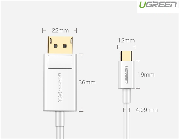 Cáp chuyển đổi USB Type C to Displayport dài 1,5m hỗ trợ 4K Ugreen 40420