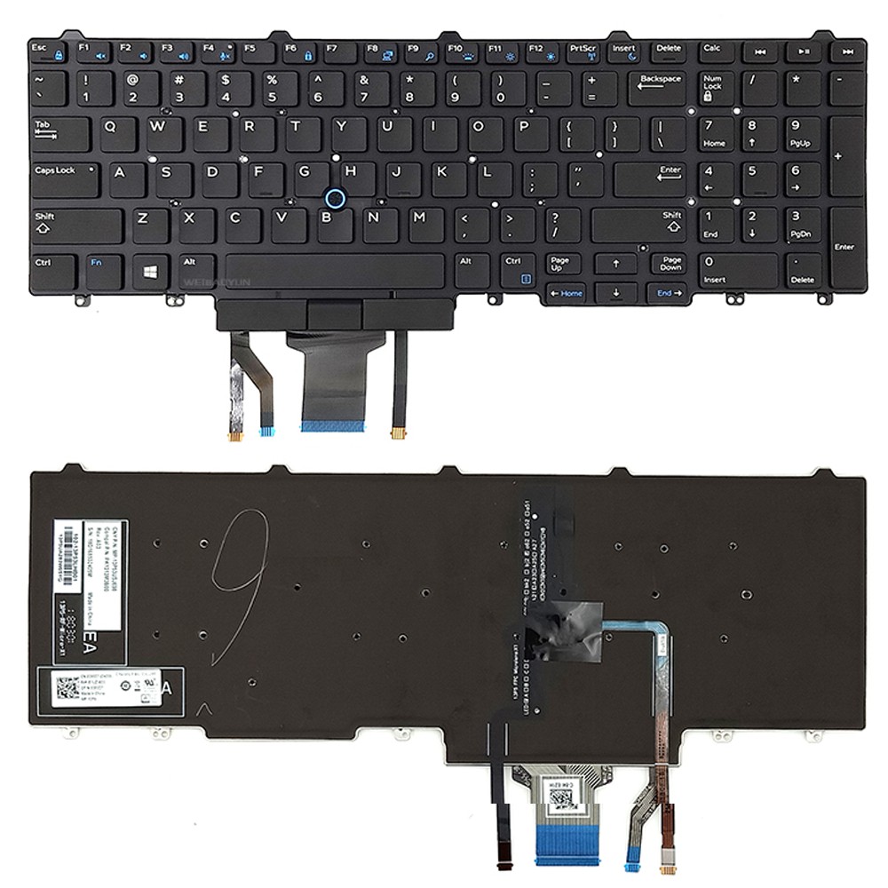 Bàn phím laptop dell latitude 5550 5570 5580 5590 5591 loại có chuột - có led phím-- hàng mới 100% -