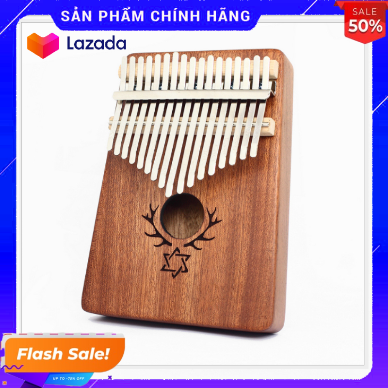Đàn kalimba 17 phím tặng stick màu và búa chỉnh âm GECKO350