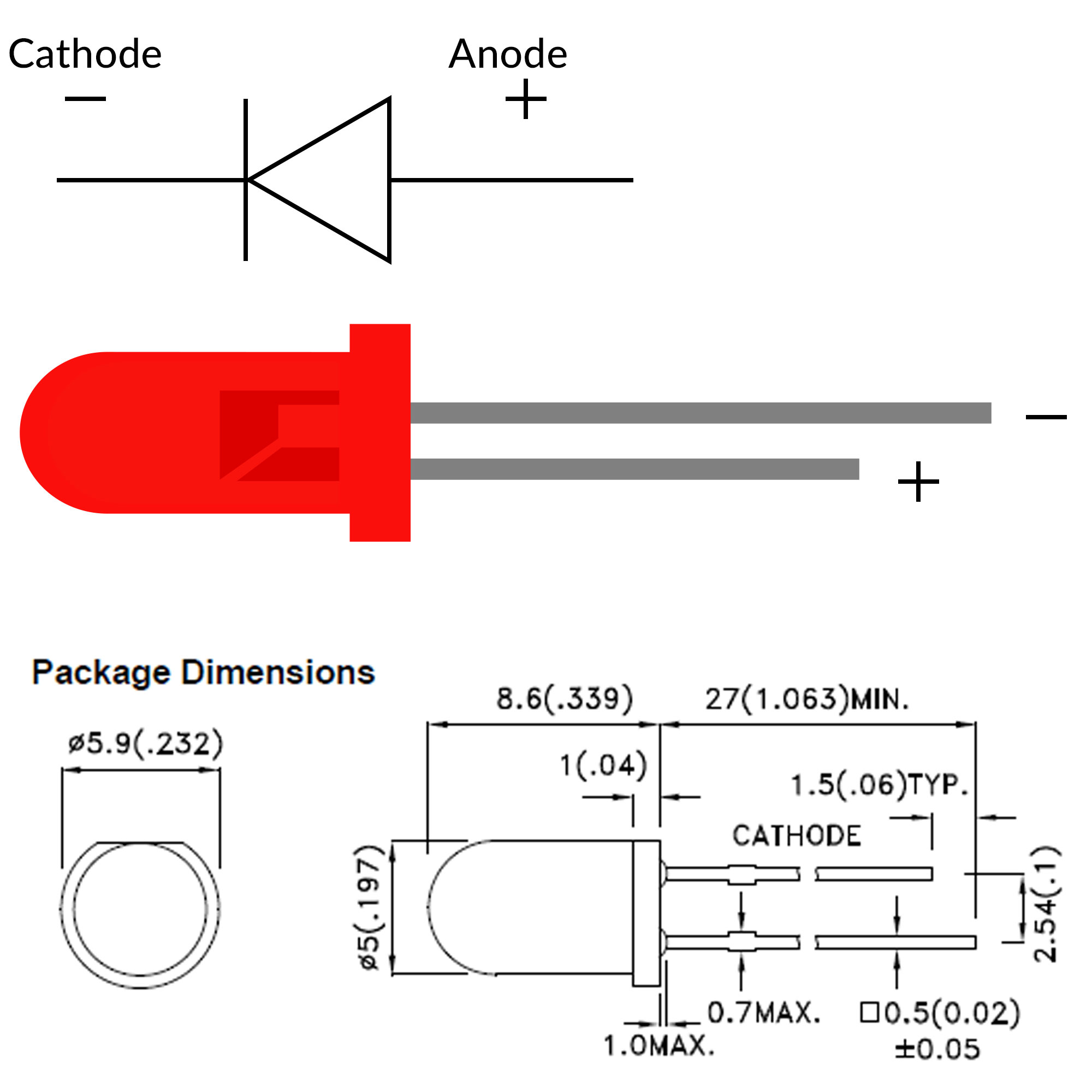 Led phủ màu 5mm (10 con)