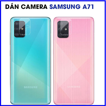 Miếng dán cường lực dẻo nano Japan bảo vệ camera Samsung A71 có lỗ đèn Flash