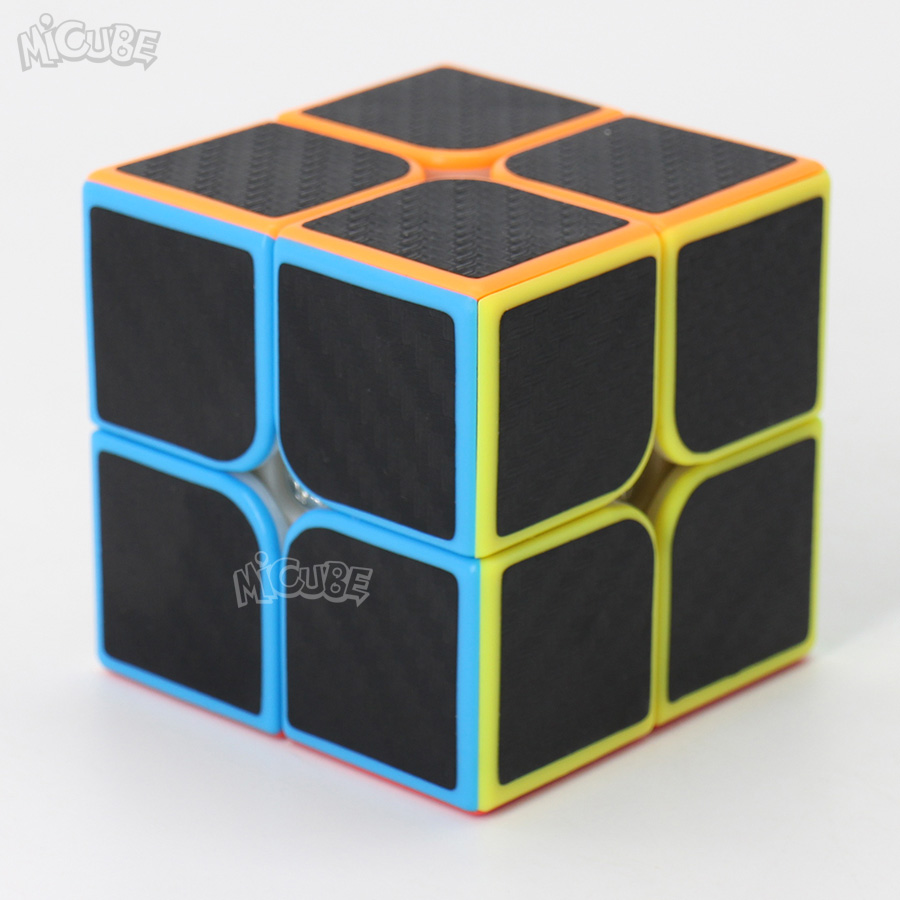 Đồ Chơi Rubik Zcube Carbon 2x2 Sticker - rubik phát triển trí tuệ