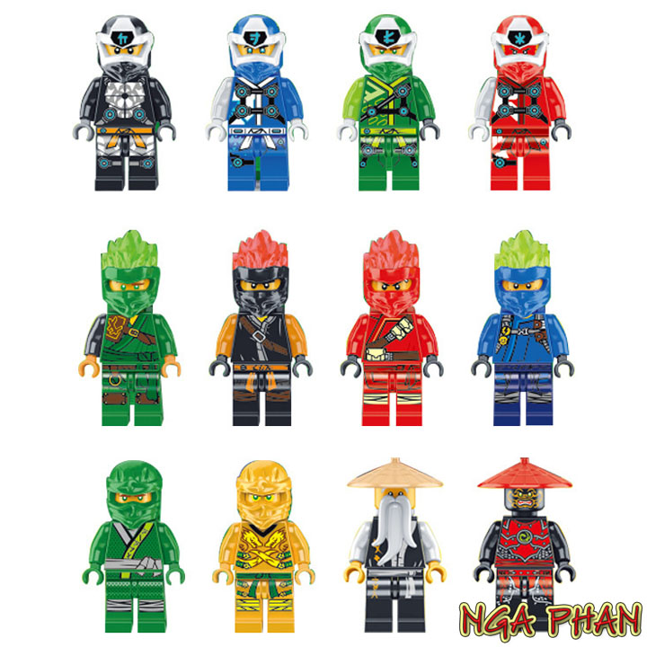 Bộ 12 Ninja Digital Ninjago Lego Đồ Chơi Xếp Hình Lắp Ráp