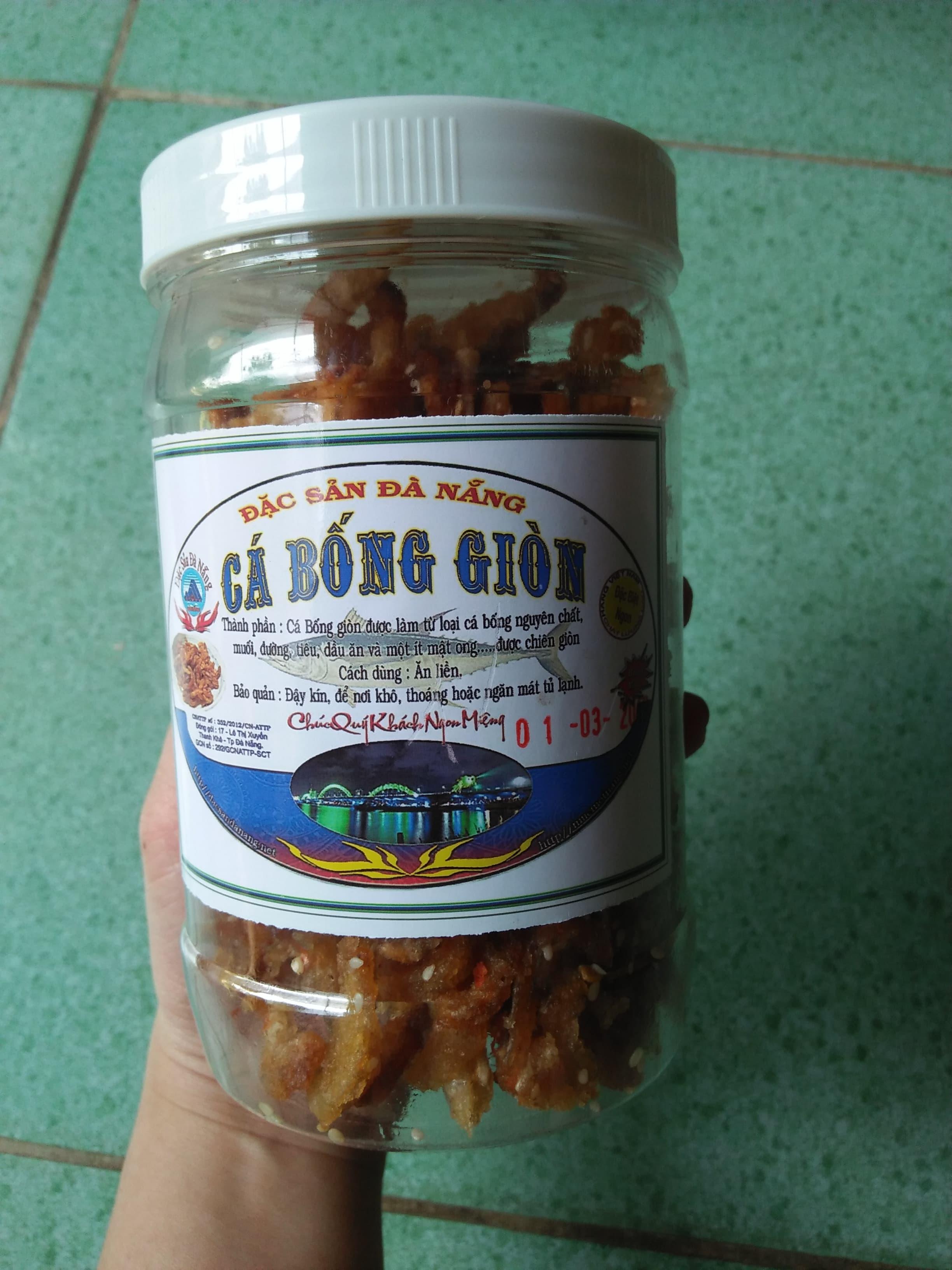 Cá bống giòn đặc sản đà nẵng hũ 300g - date mới