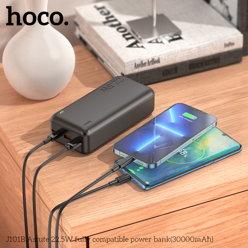 Pin dự phòng Hoco J101B 30000mAh USB QC 3.0 22.5W, TypeC PD 20W - Nhất Tín Computer
