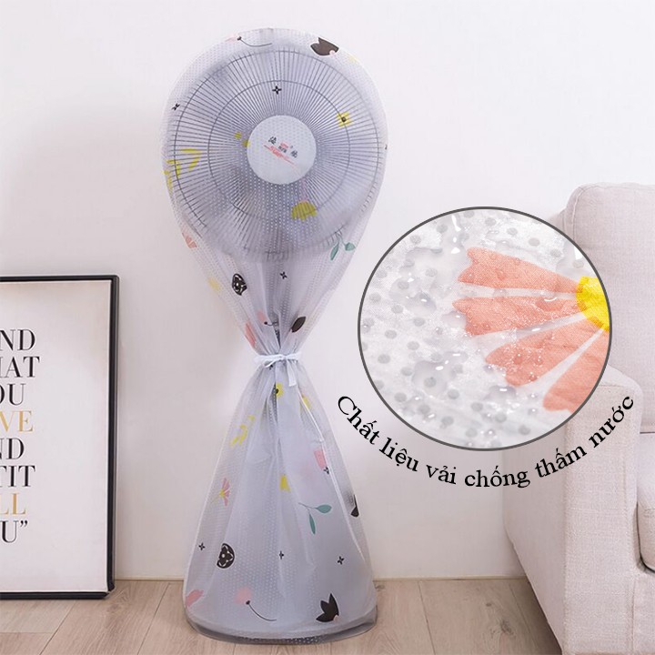 [ FREE SHIP 20K ] Túi bọc quạt cây chống thấm chống bụi tiện dụng, Túi làm từ chất liệu chống nước tốt, dễ lau chùi, Vỏ bọc quạt cây - quạt đứng chống bụi bẩn kích thước size lớn