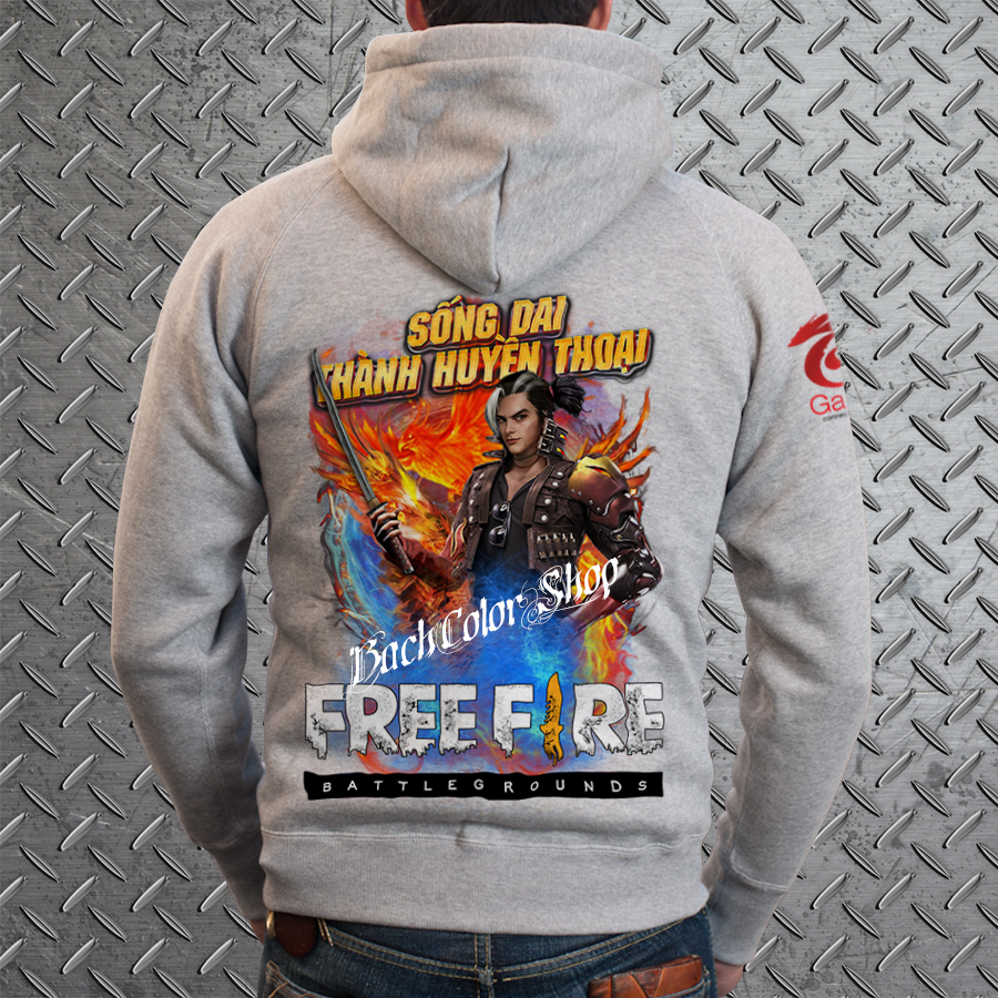 [Hot Trend] Áo Khoác Free Fire Hayato Màu Xám