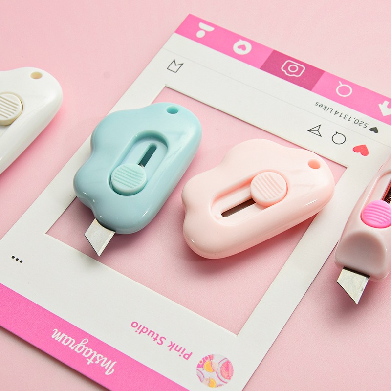 Dạo rọc giấy - Dao cắt giấy hình đám mây - Đồ dùng văn phòng - Dao rọc giấy mini - Dạo rọc giấy kiểu dáng đáng yêu [GIÁ VỐN]