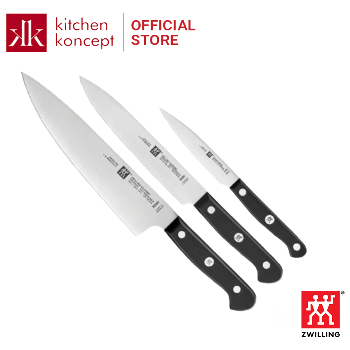 Zwilling - bộ dao zwilling gourmet - 3 món