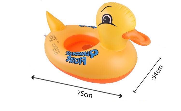 Phao bơi hình thú xỏ chân - Phao con vịt vàng Smart Baby
