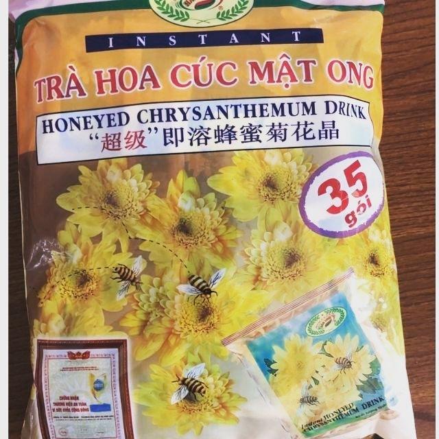 [HCM][FREESHIP MAX] TRÀ HOA CÚC MẬT ONG 35 GÓI HOÀ TAN