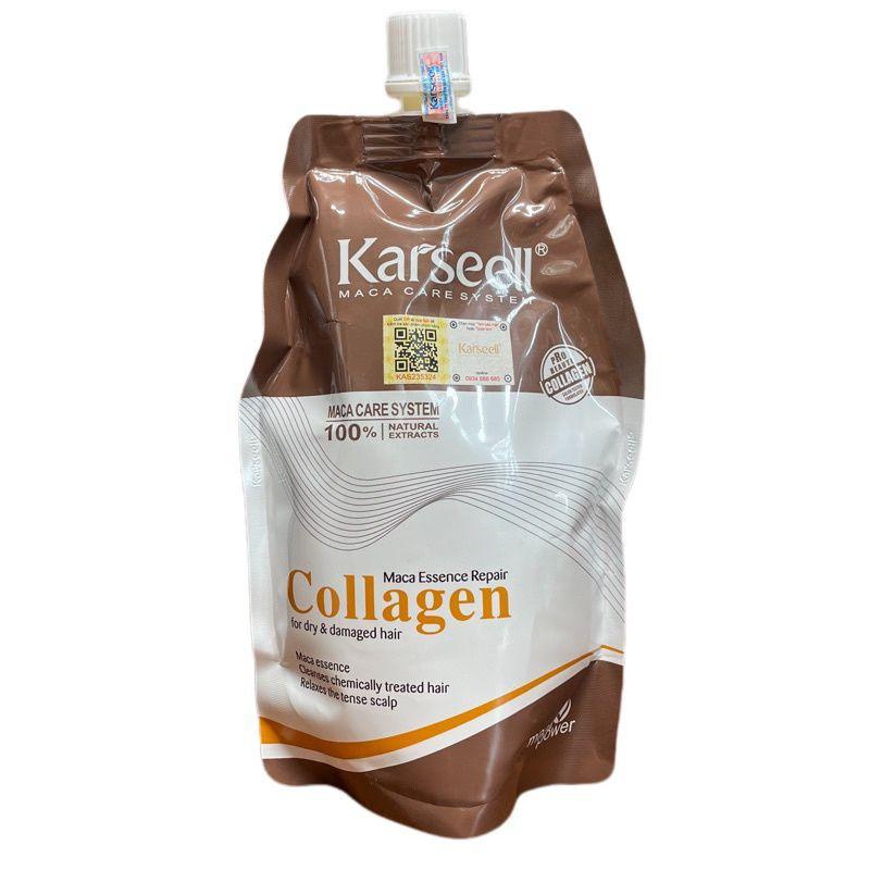 Dầu hấp tóc siêu mềm mượt tóc Collagen Karseell Maca 500ml