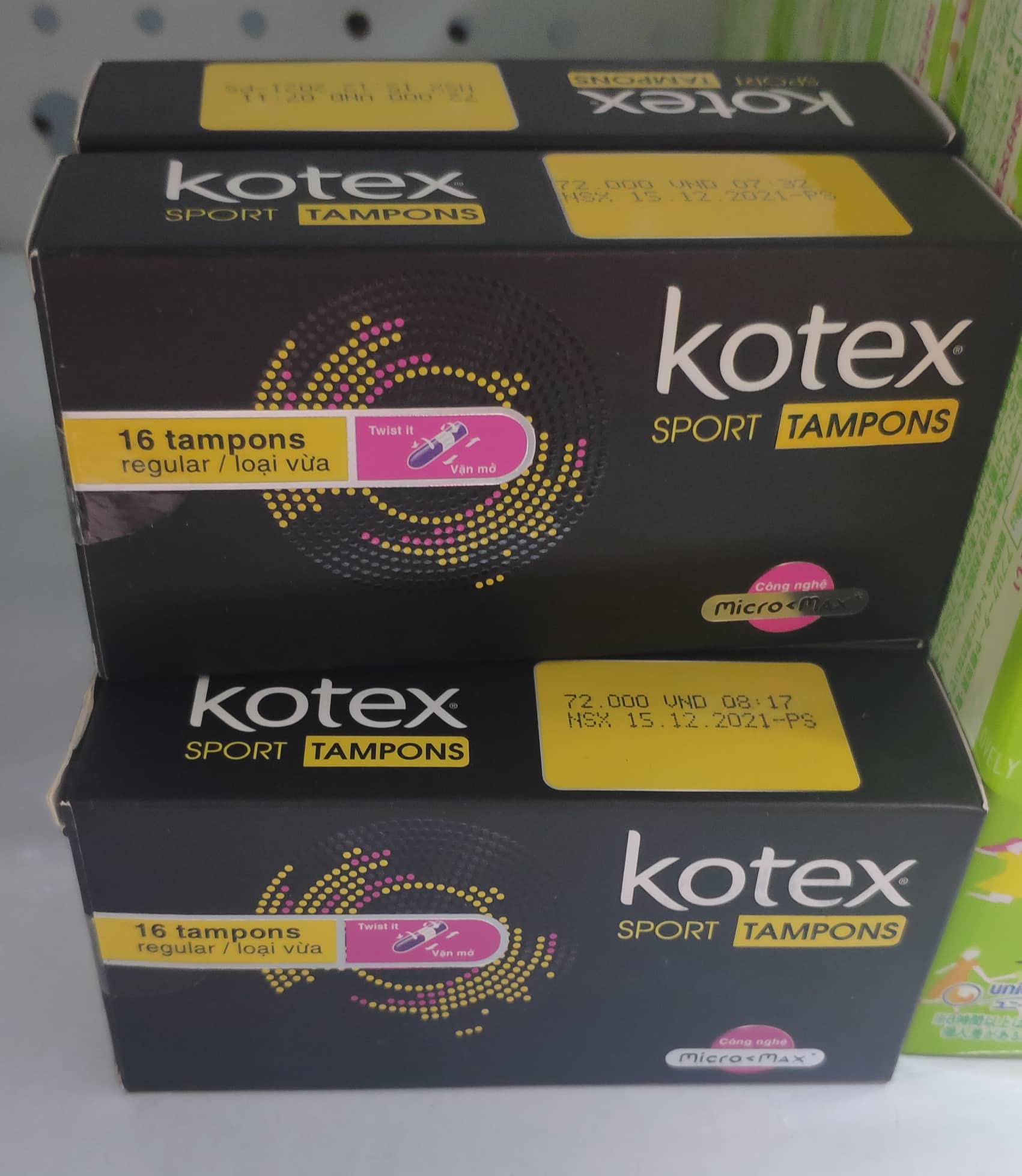 Băng vệ sinh Kotex Sport Tampon (16 miếng)