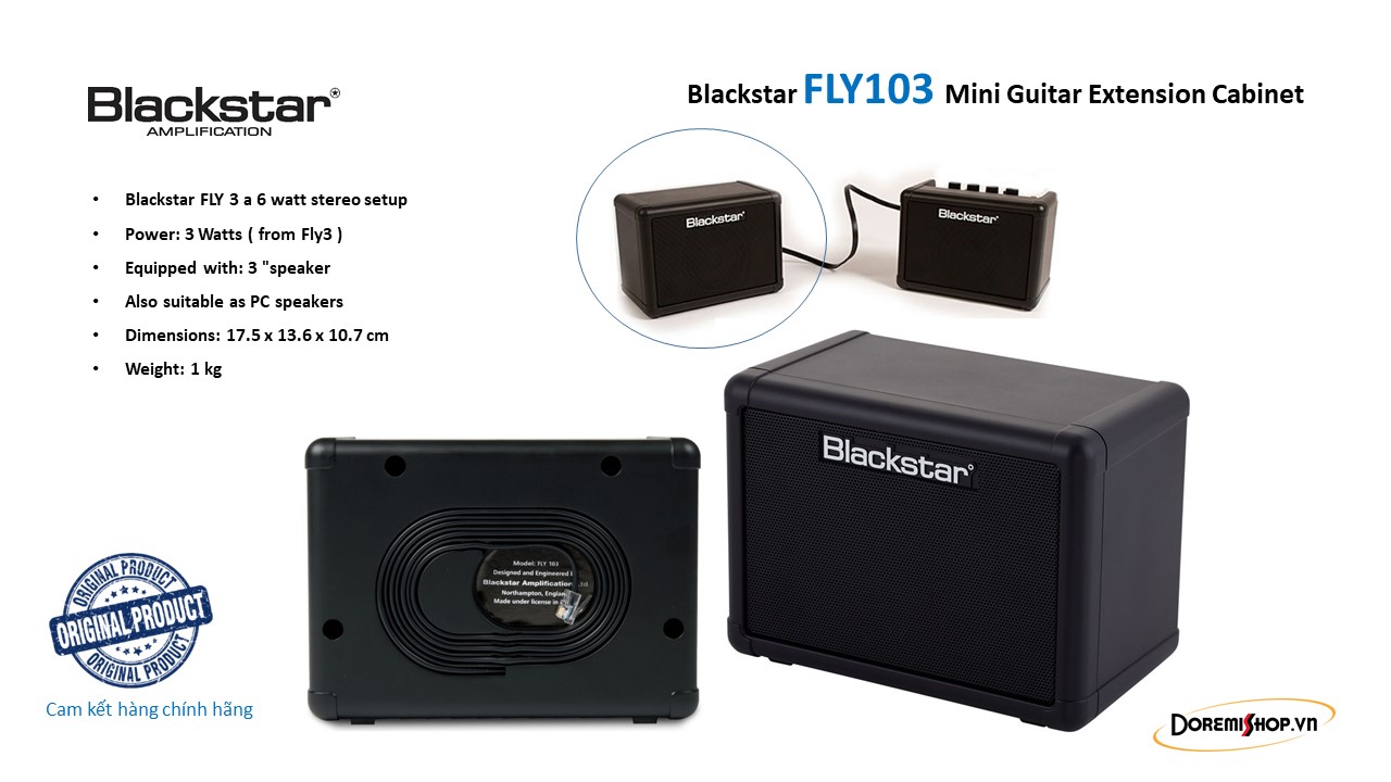 Loa guitar mini bổ sung cho loa Blackstar Fly 3 - Fly 103