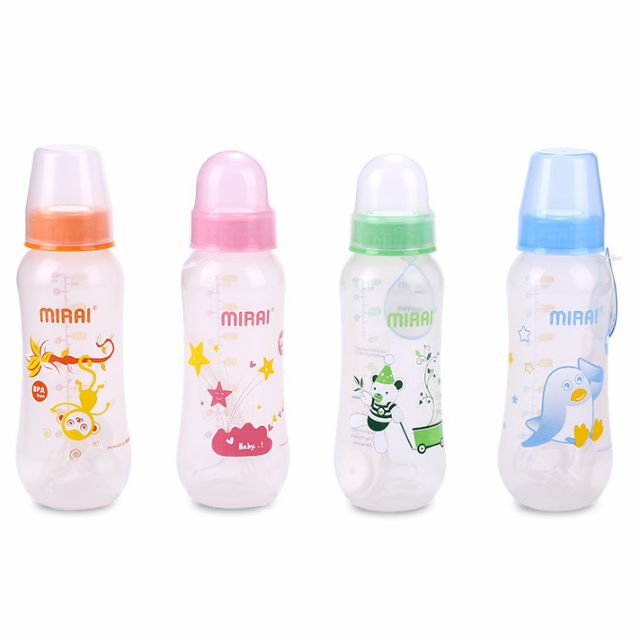 (250ml) Bình sữa Mirai Kids - van chống sặc