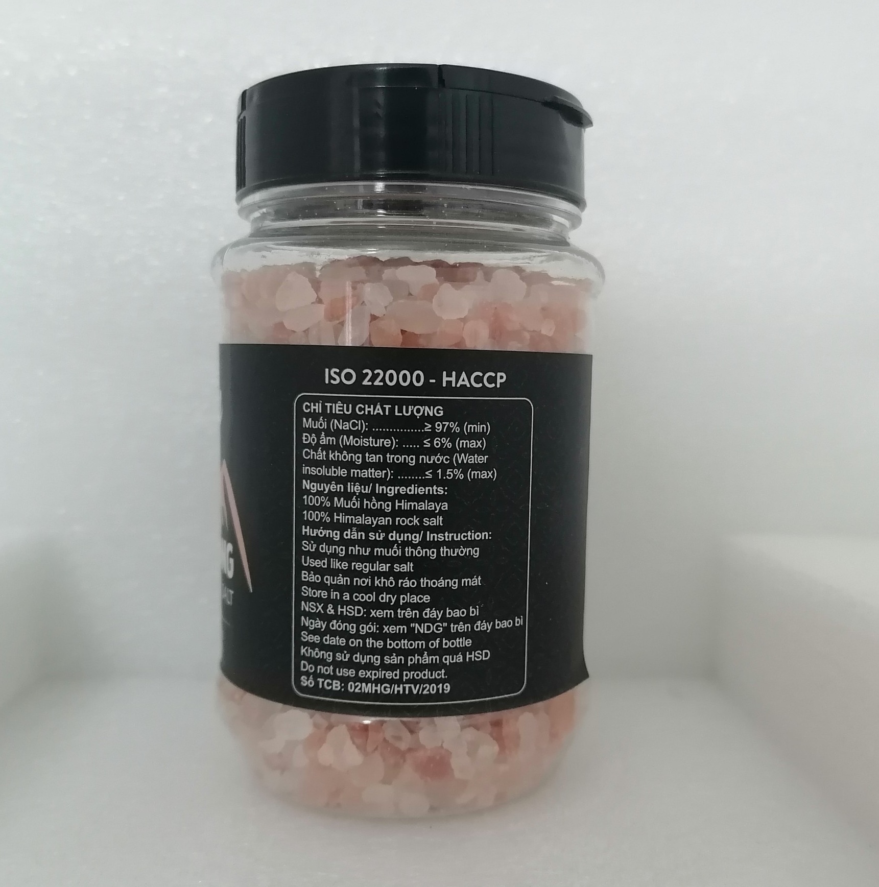 [Hộp nhỏ 250g – HẠT] Muối hồng [Pakistan] VIPEP Hymalayan Pink Salt (bph-hk)