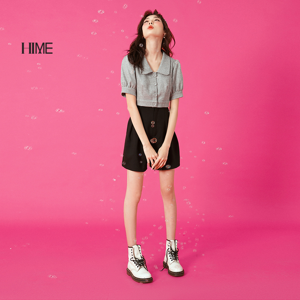 Áo HIME thiết kế dáng croptop ngắn H041