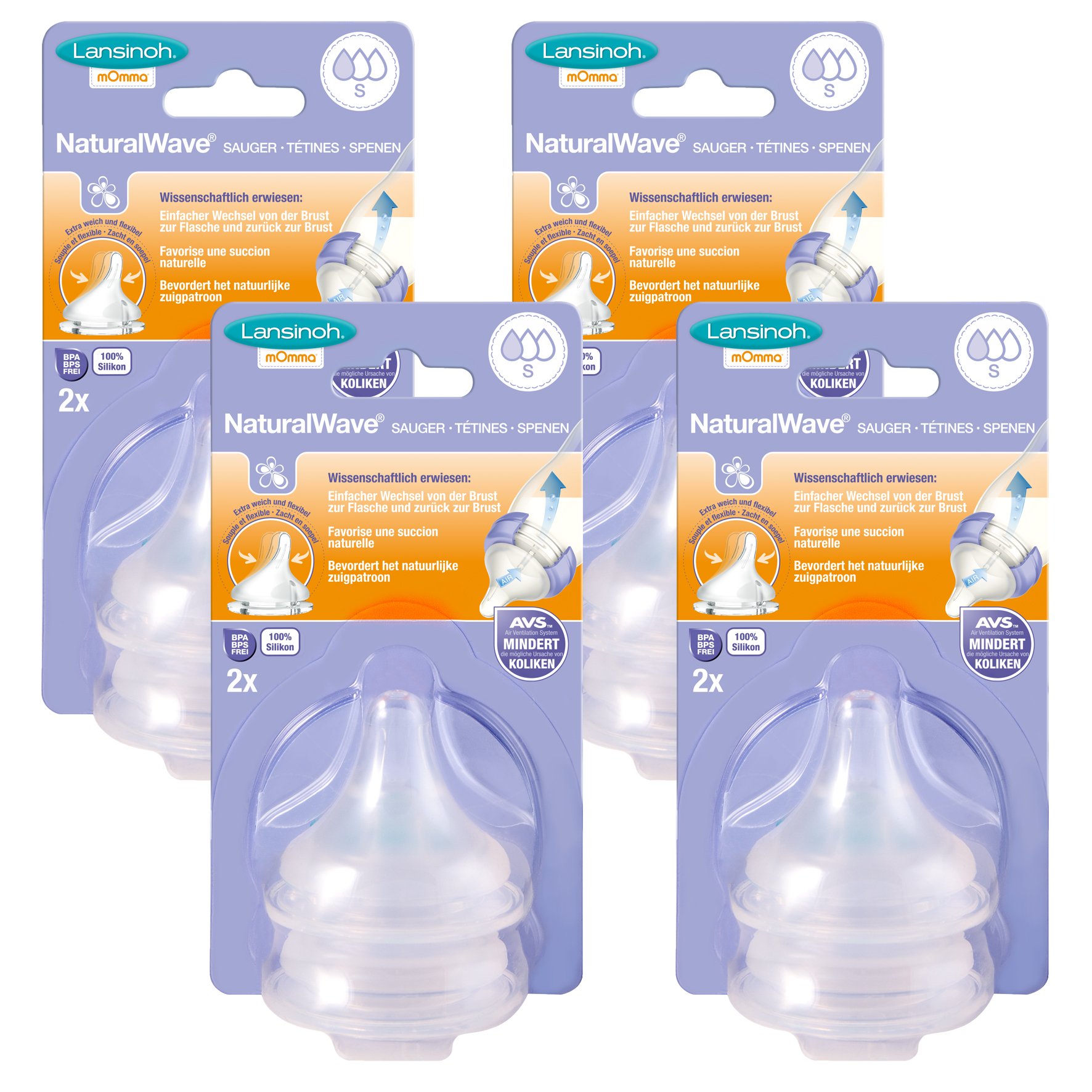( Đủ size S, M, L) Bình sữa Lansinoh Momma 160ml/240ml chính hãng