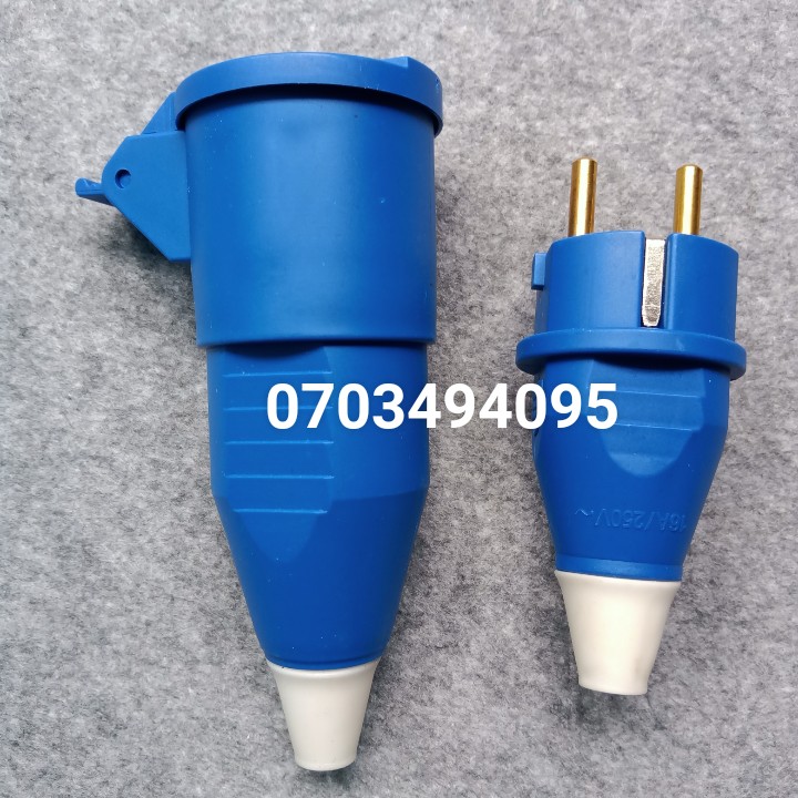 Combo Ổ cắm điện di động và Phích cắm điện chống nước IP54