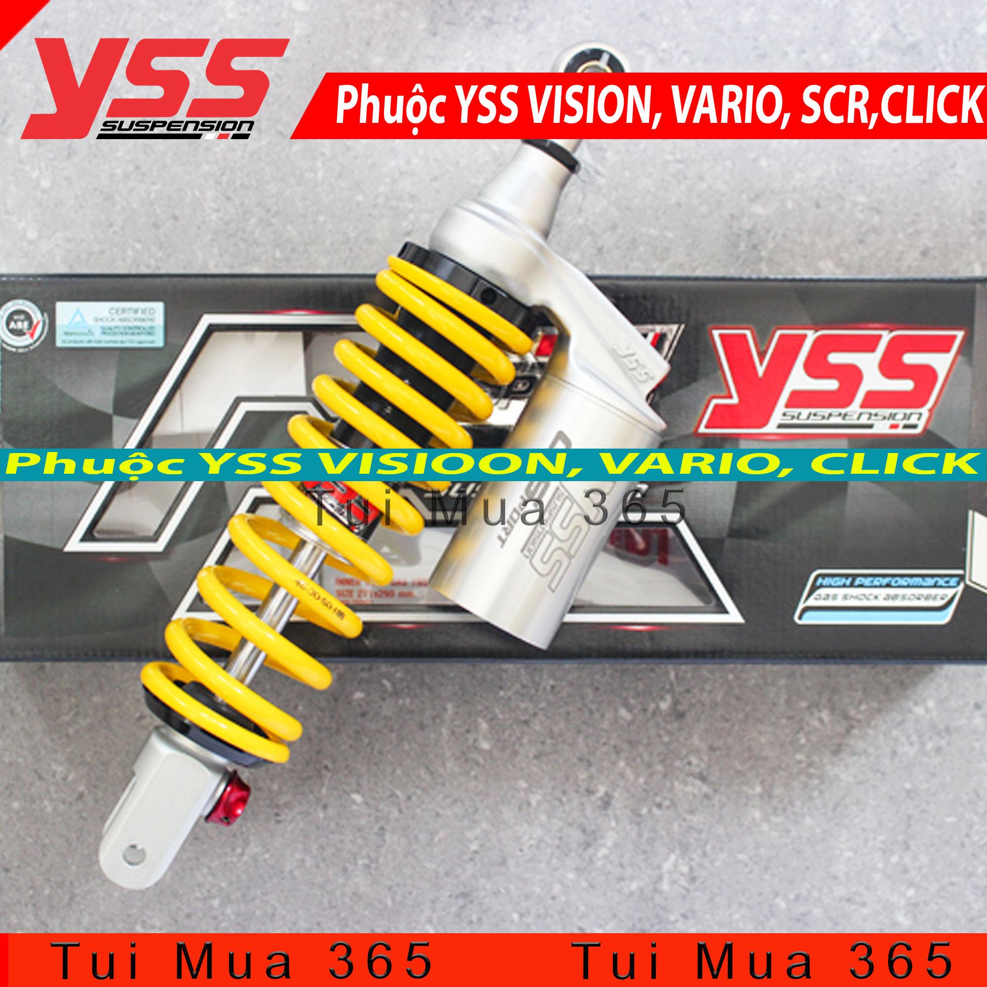 [HCM][Trả góp 0%]Phuộc YSS Bình Dầu Vario Vision Click SCR G-Sport Vàng