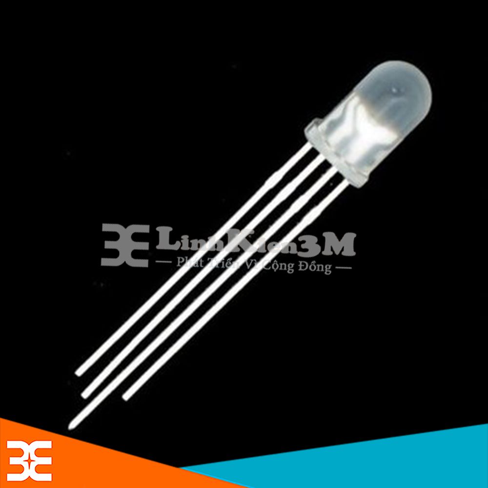 Combo 10 bóng led rgb đục - ø5mm