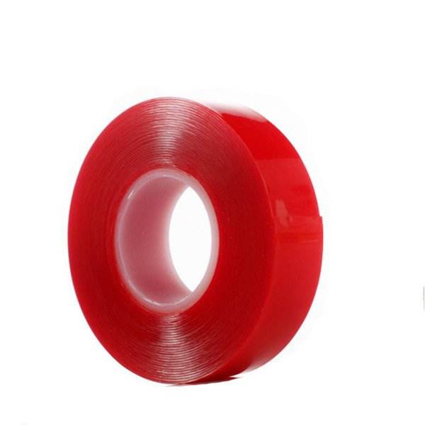 Băng keo 2 mặt trong suốt Acrylic Foam Tapes AFT 48mmx10m (Đỏ)