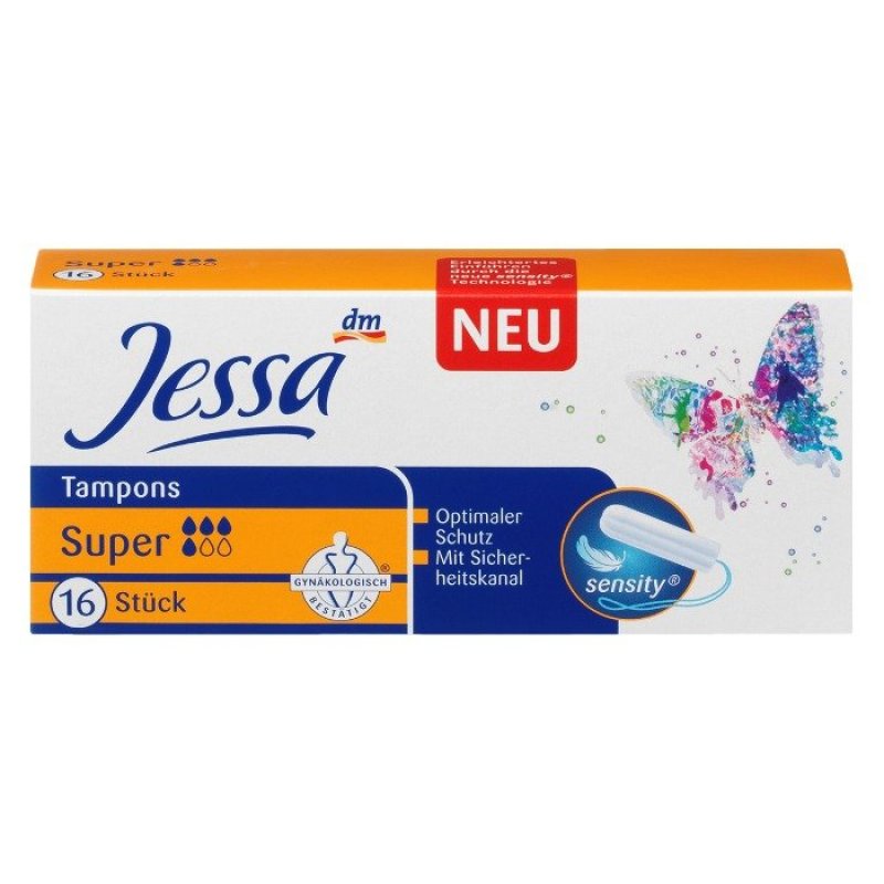 Băng vệ sinh đêm Jessa Tampons Super 16 miếng nhập khẩu