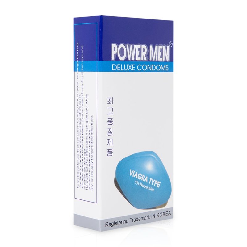 Bao cao su Powermen Viagra siêu mỏng kéo dài 12 bao cao cấp