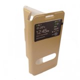 Bao da dành cho Oppo Joy Plus R1011 - OnJess (vàng đồng)