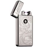 Hộp quẹt bật lửa điện sạc qua cổng micro usb jobon zb-308b khắc hoa văn rồng