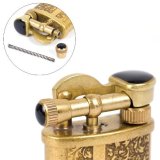 Hộp Quẹt Bật Lửa Jifeng Hoa Văn JF-018A (Vàng)