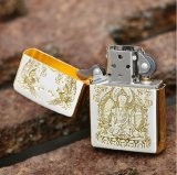Bật lửa Zippo mạ vàng đức phật Thích Ca Mâu Ni (Vàng)