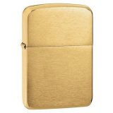 Bật lửa Zippo màu vàng brass vintage