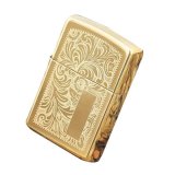 Bật Lửa Zippo Venetian Brass (Vàng)