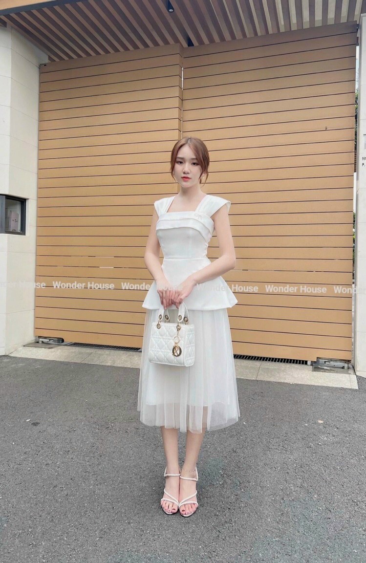 [one size dưới 54kg tùy chiều cao] đầm váy nữ sét 2 món áo & chân váy siêu xinh