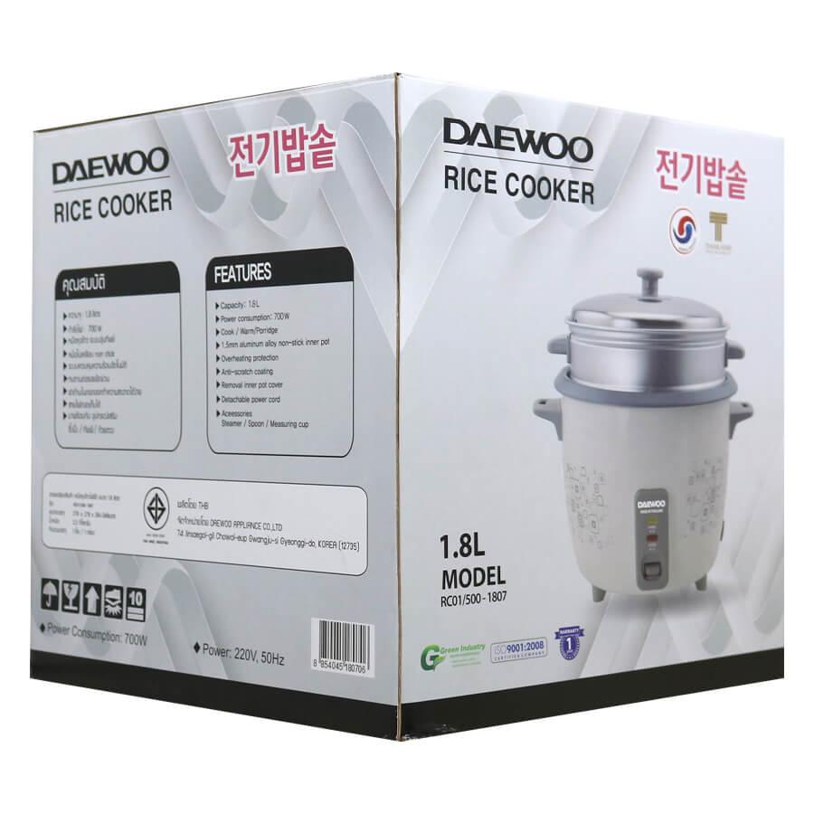Nồi cơm điện Daewoo 1.8L RC-1807 Thái Lan (Cái)