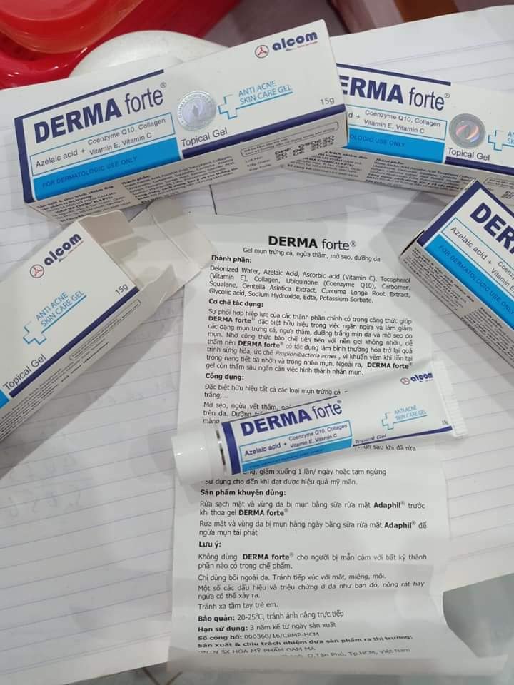 [HCM]Kem ngừa mụn DermaForte (Tuýp 15g) - mờ sẹo - thuocviet24h