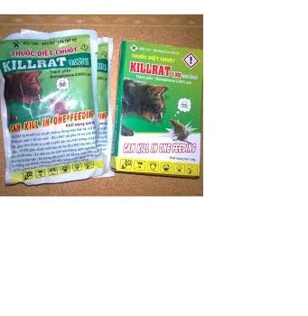 Thuốc diệt chuột KILLRAT, hộp 50g x 2 gói