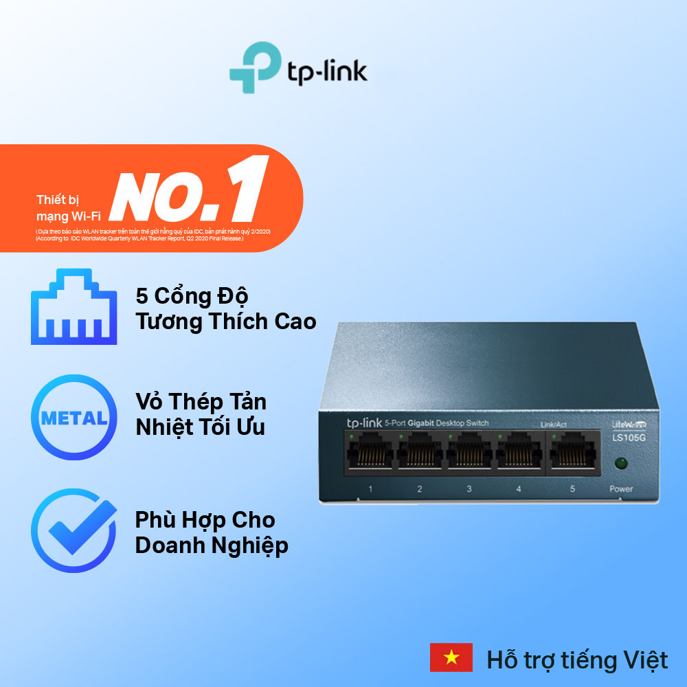 Switch TP-Link 5 Port Gigabit LS105G 10/100/1000Mbps