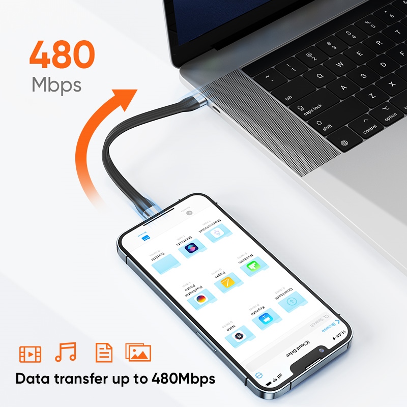Yqcx001 sell well-/cablecreation MFI USB C to Lightning cable 18W PD charging data Short Type C cable for iPhone 14 13 12 11 pro Max iPad 15 cm
