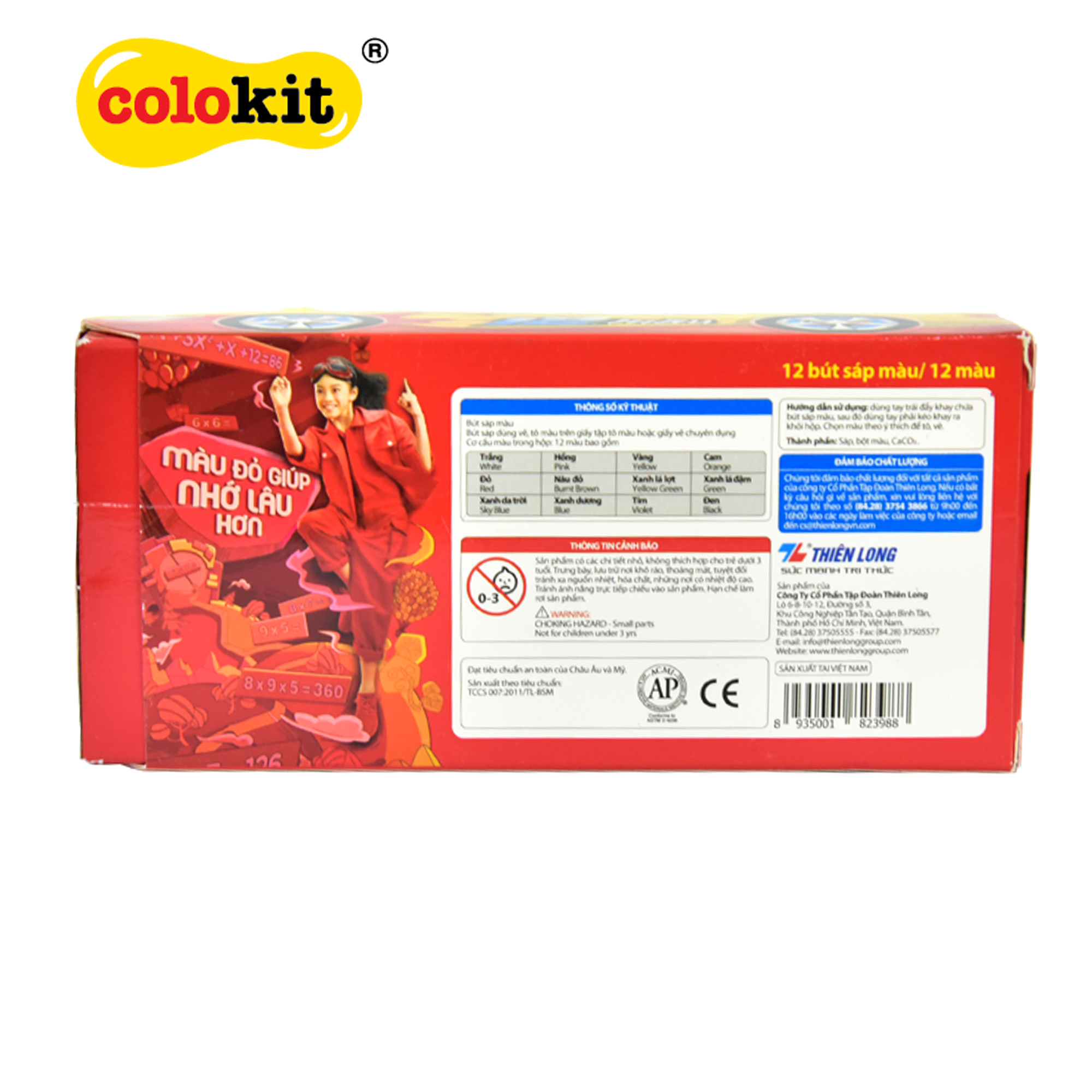 Bút sáp màu Colokit CR-C022